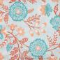 Preview: Viskose Voile Ibiza, Blumen Tiffany, Hellmint